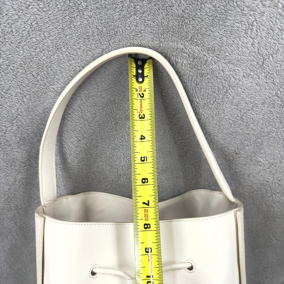 3.1 Phillip Lim Soleil Large Bucket Bag Off White Leather Purse Matching Pouch - Picture 15 of 16